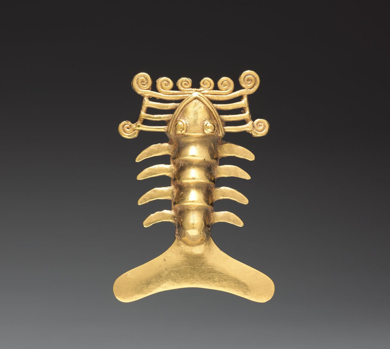 Pendentif homard, c. 1000-1500 (or coulé) - Mesoamerican Mesoamerican