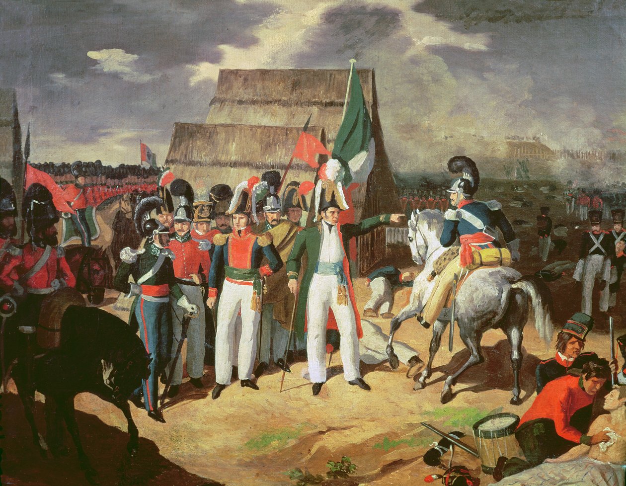 Santa Anna défie les troupes espagnoles de Ferdinand VII - Mexican School