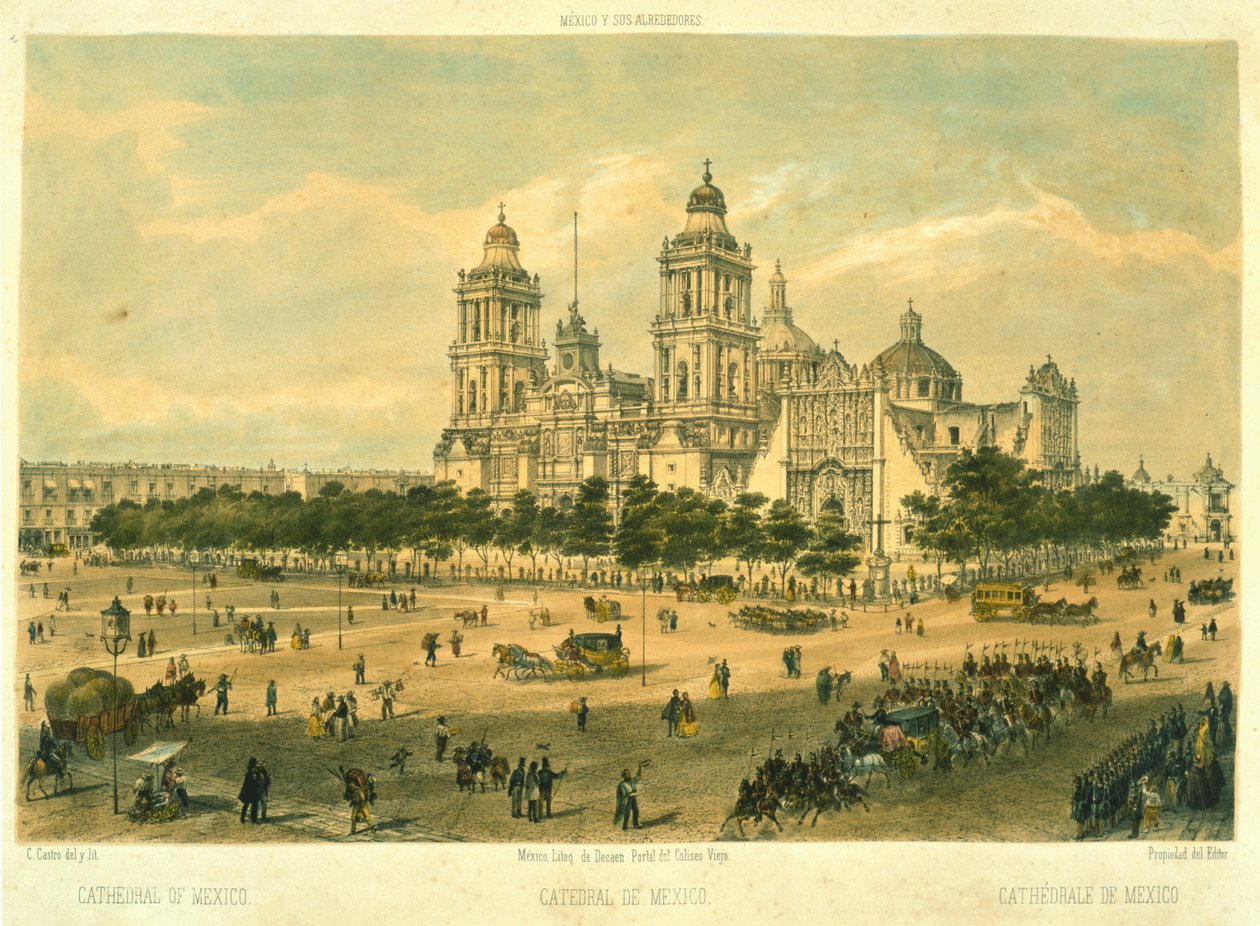 Cathédrale de Mexico - Mexican School