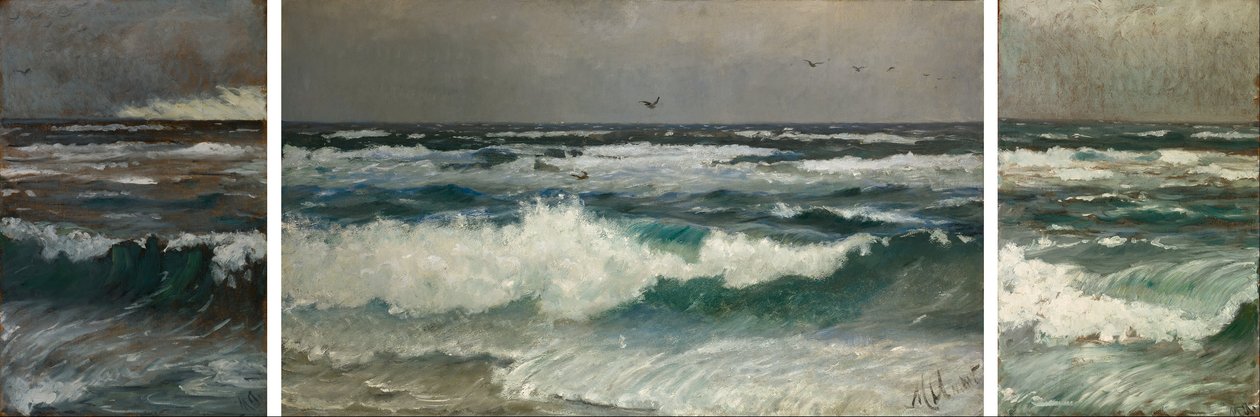 Vagues sur la côte - Michael Peter Ancher