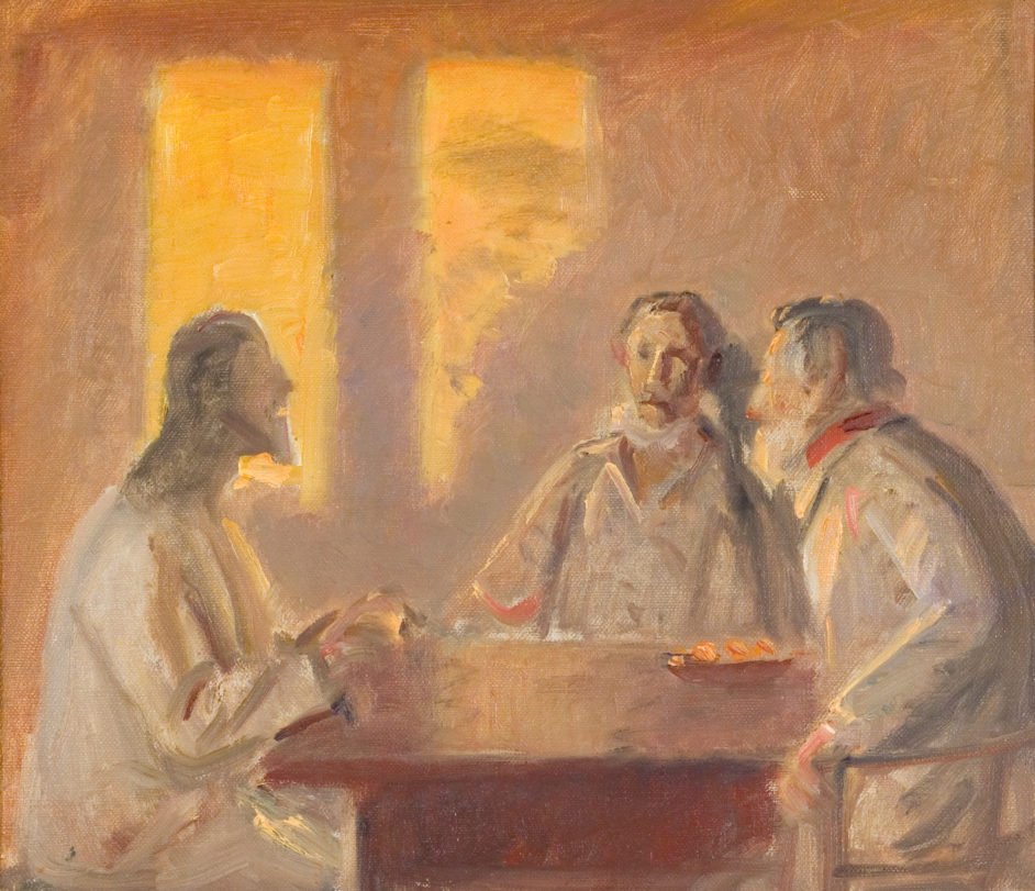 Le Christ à Emmaüs - Michael Peter Ancher
