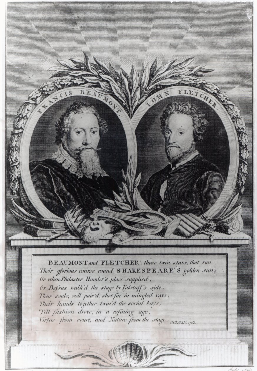 Francis Beaumont et John Fletcher, gravé par T. Ryder - Michael Rooker