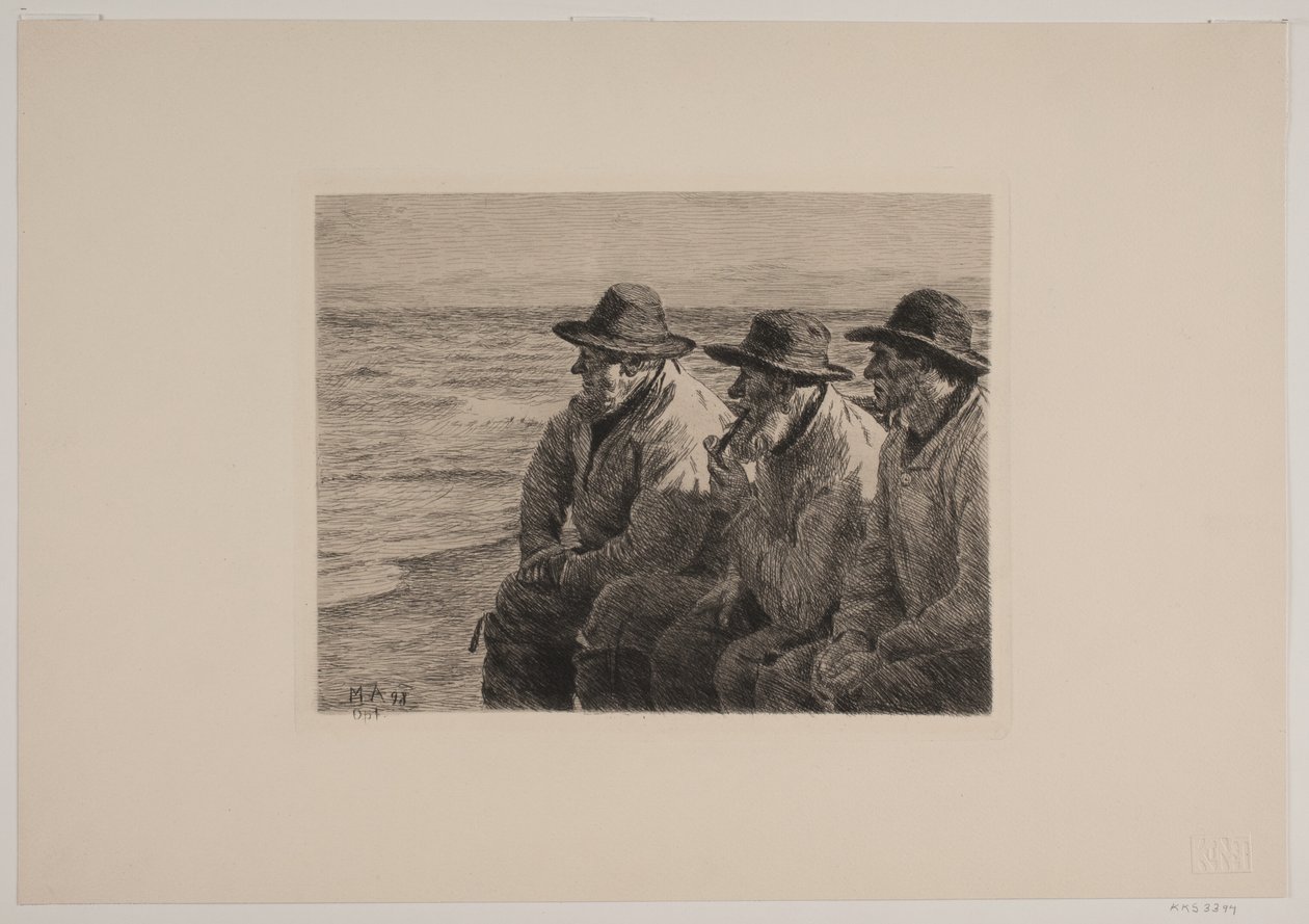 Trois pêcheurs - Michael Ancher