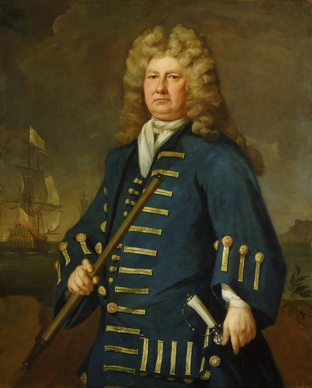 Portrait de Sir Cloudesley Shovell - Michael Dahl