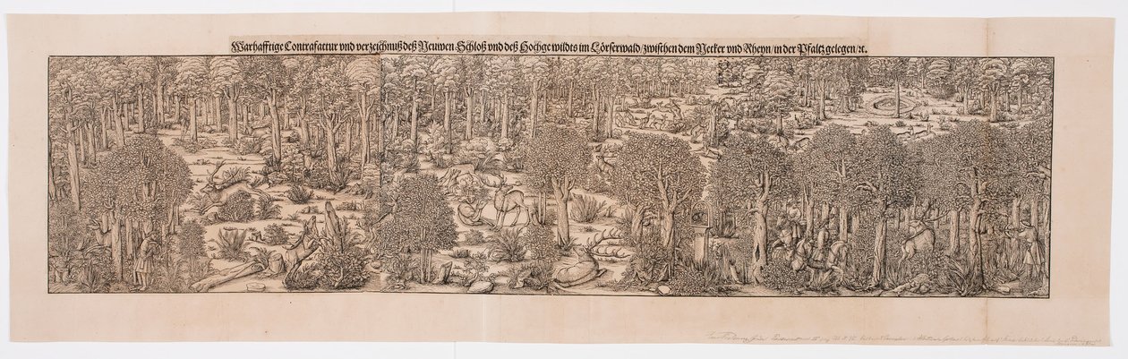 Partie de chasse dans la forêt - Michael Ostendorfer