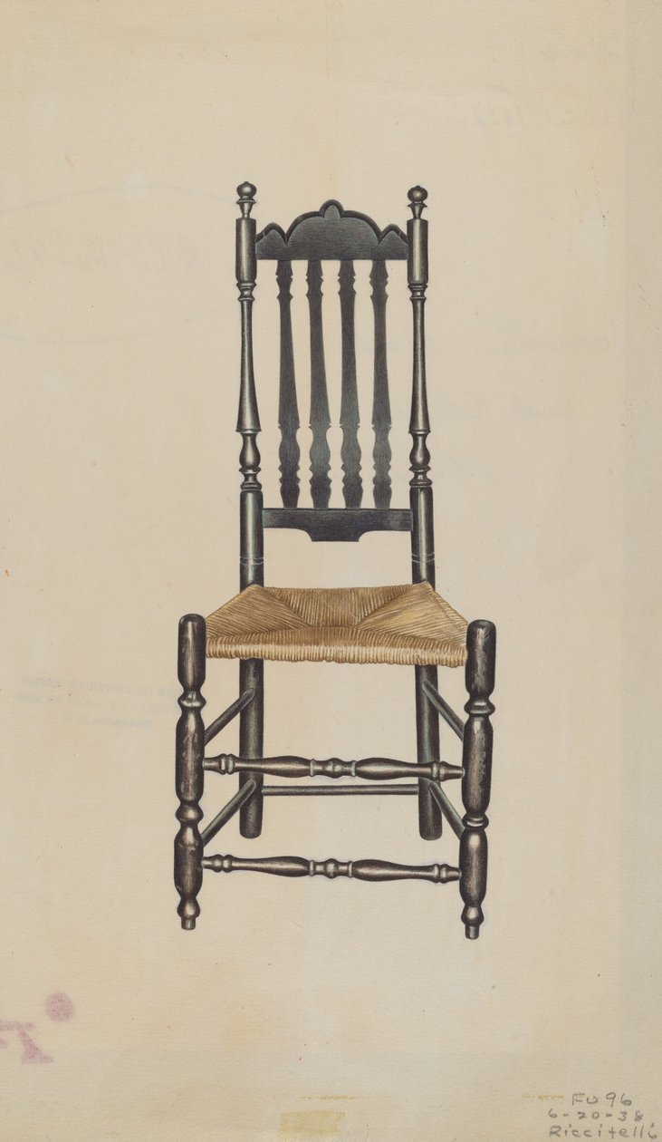 Chaise à dossier à balustres, 1938 - Michael Riccitelli