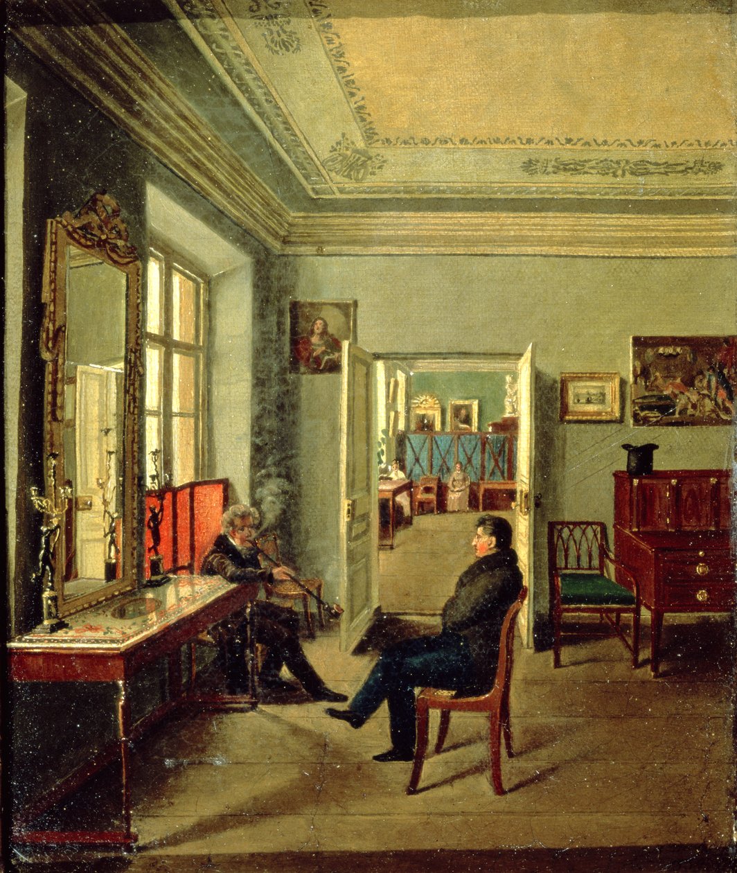 Dans la chambre, 1834 - Michail Fyodorovich Davydov