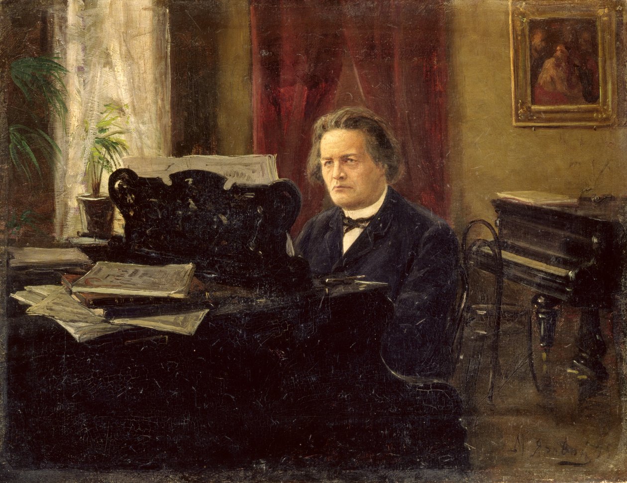 Portrait du compositeur Anton Rubinstein - Michail Michailovich Yarowoy