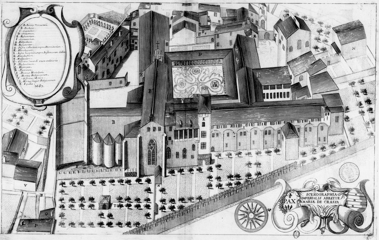 Planche gravée du 17ème siècle représentant l