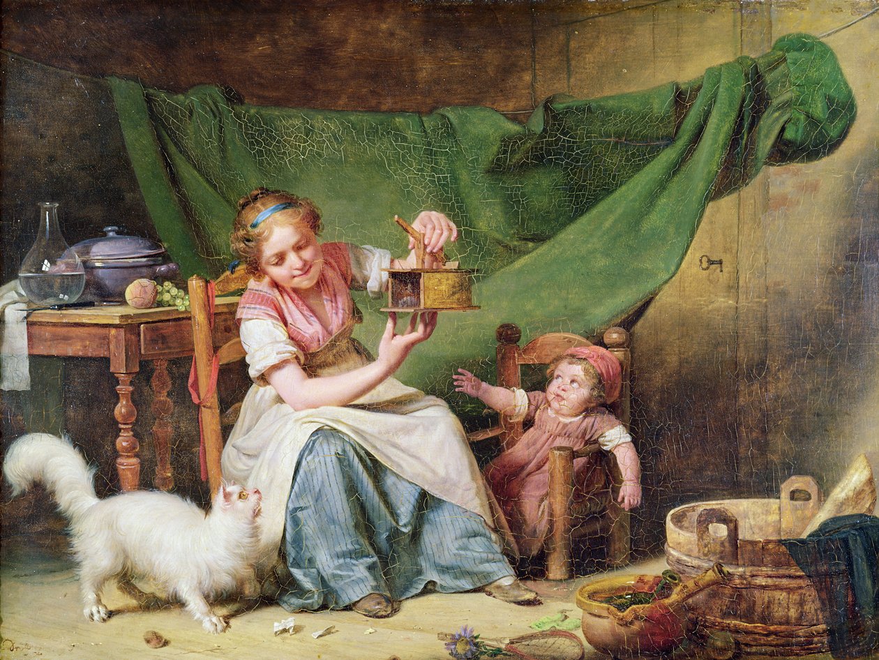 La Femme et la Souris, vers 1798 - Michel Martin Drolling