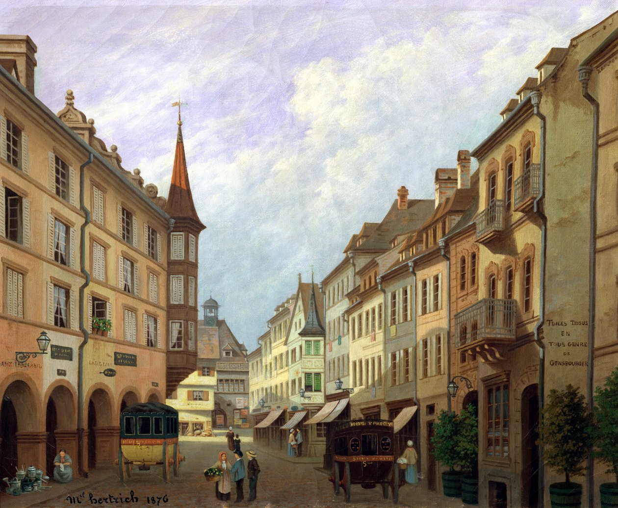 Les Arcades, Grand Rue, Colmar, 1876 - Michel Hertrich