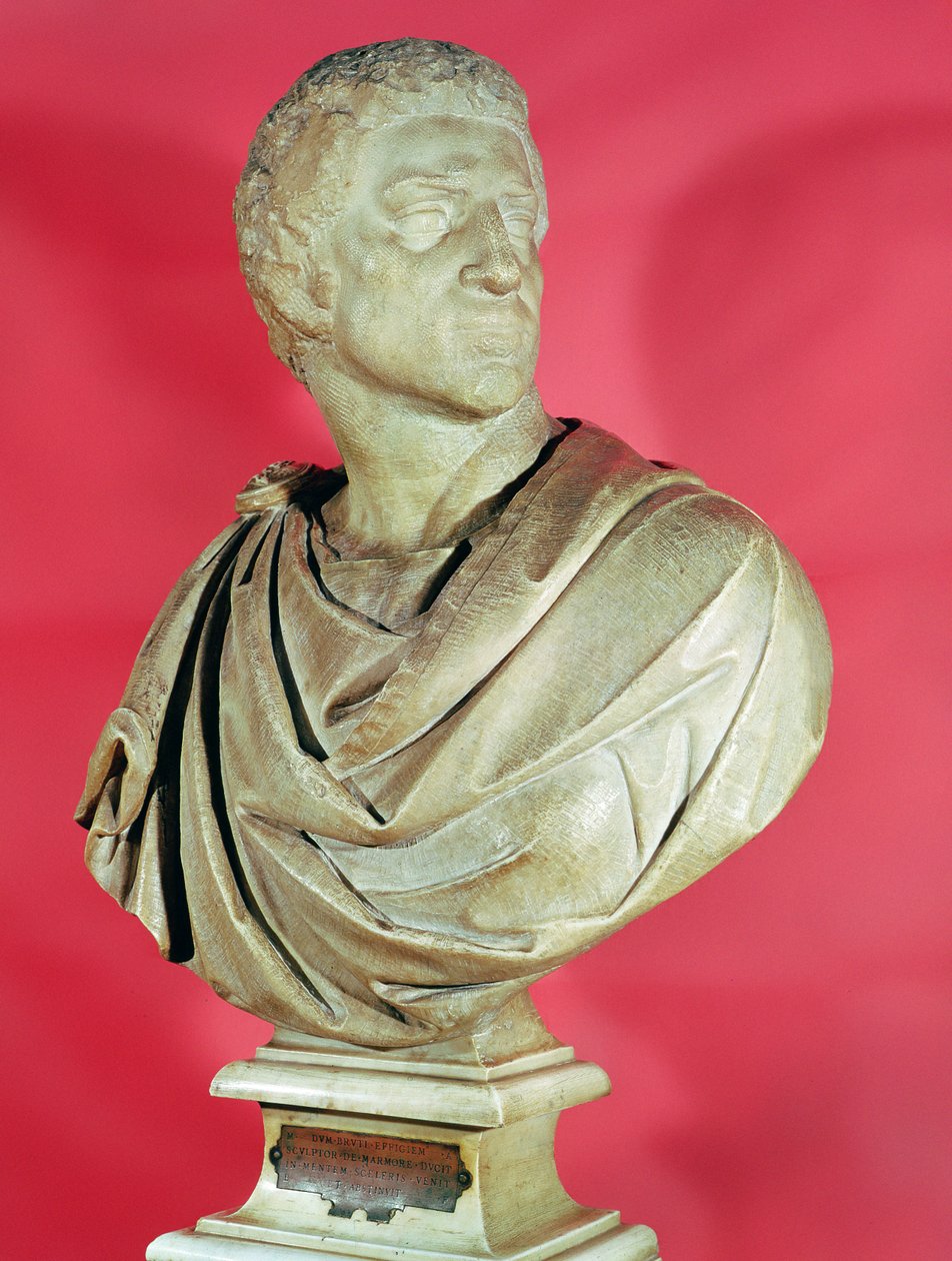 Buste de Brutus (85-42 av. J.-C.) vers 1540 (marbre) - Michelangelo Buonarroti