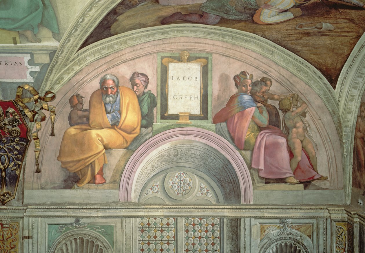 Jacob et Joseph, Chapelle Sixtine - Michelangelo Buonarroti