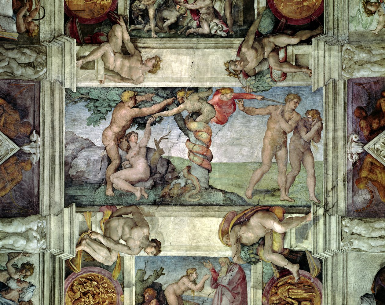 Plafond de la chapelle Sixtine (1508-12) : Expulsion d