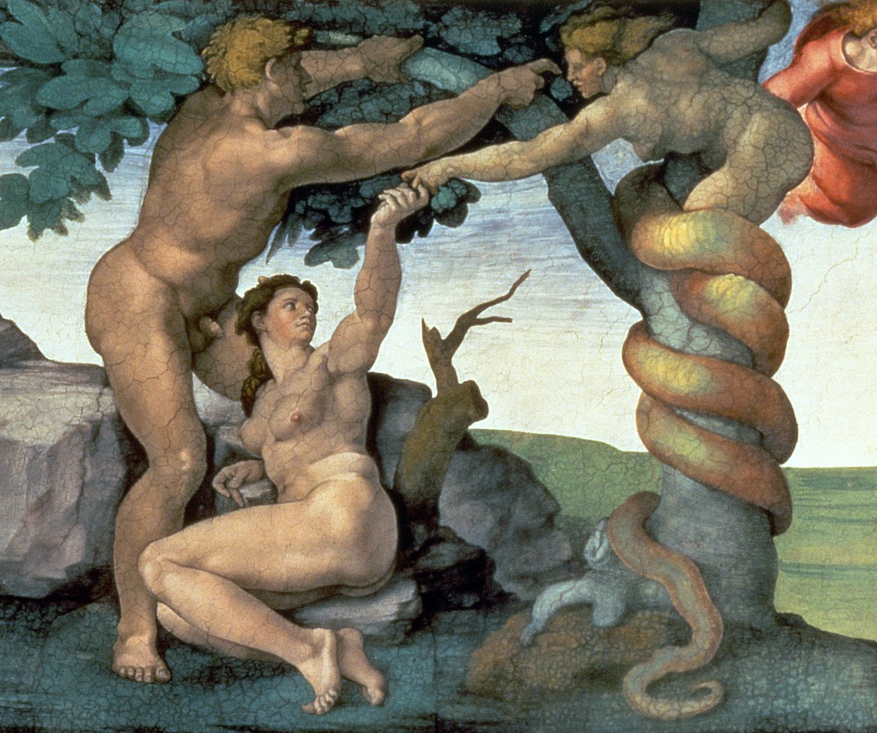 Plafond de la Chapelle Sixtine (1508-12) : La Chute de l