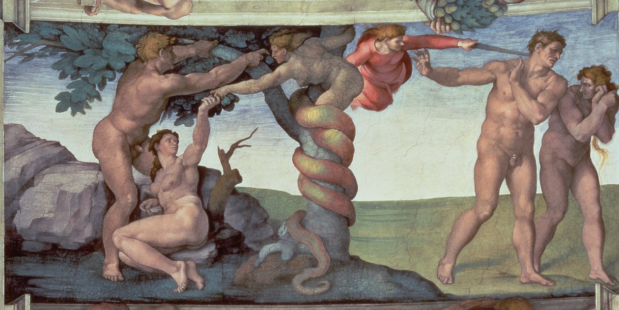 Plafond de la Chapelle Sixtine (1508-12) : La Chute de l