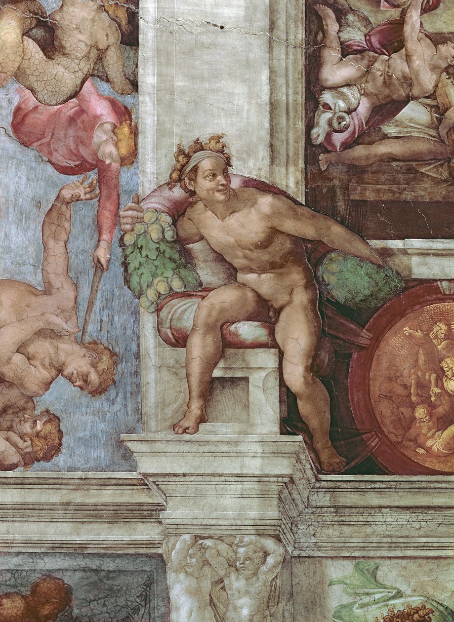 Plafond de la chapelle Sixtine : Expulsion d
