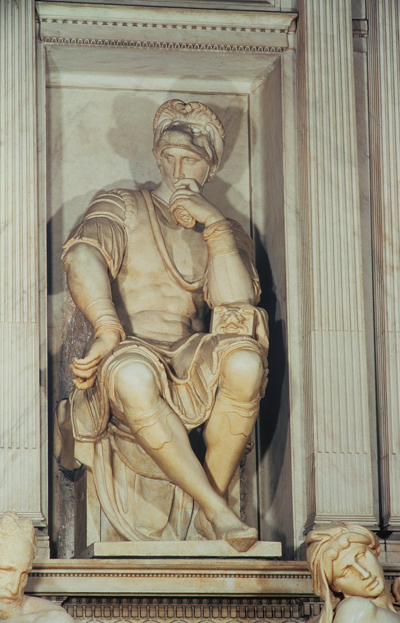 Tombe de Lorenzo de Medici (détail) - Michelangelo Buonarroti