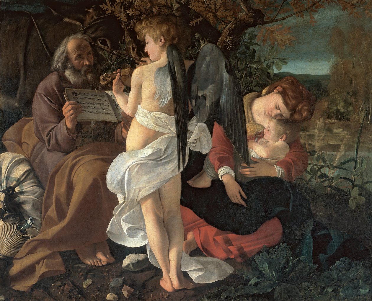Repos pendant la fuite en Égypte, vers 1603 - Michelangelo Merisi Caravaggio