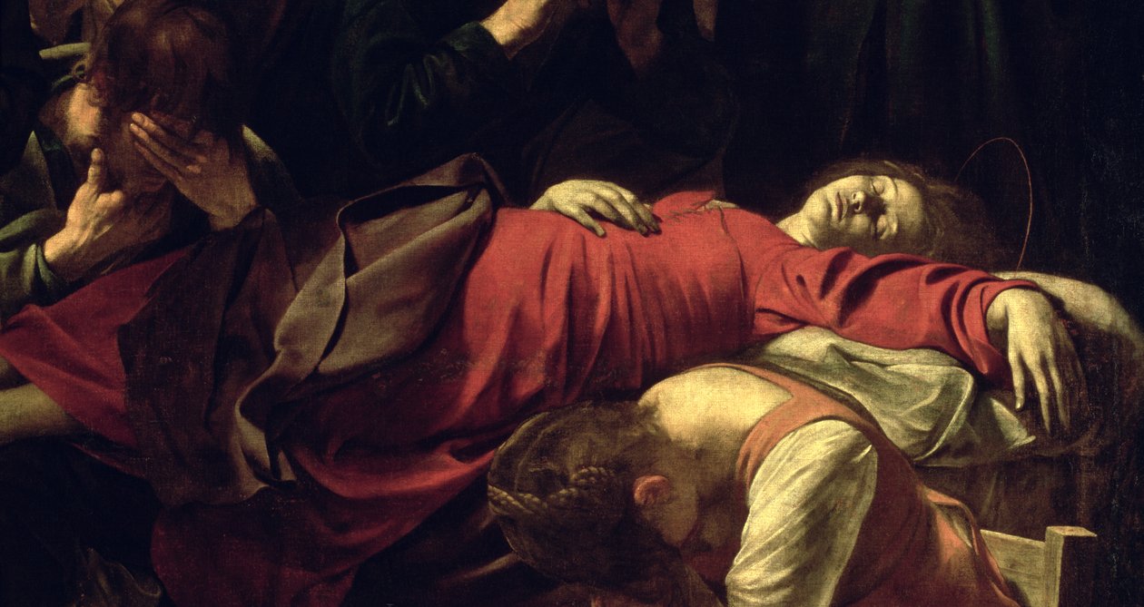 La Mort de la Vierge, 1605-06 (détail) - Michelangelo Merisi Caravaggio