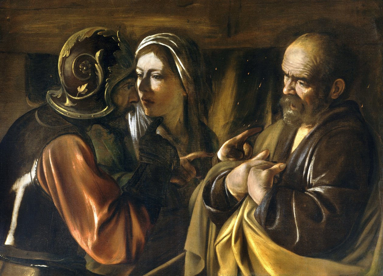 Le Reniement de Saint Pierre - Michelangelo Merisi Caravaggio