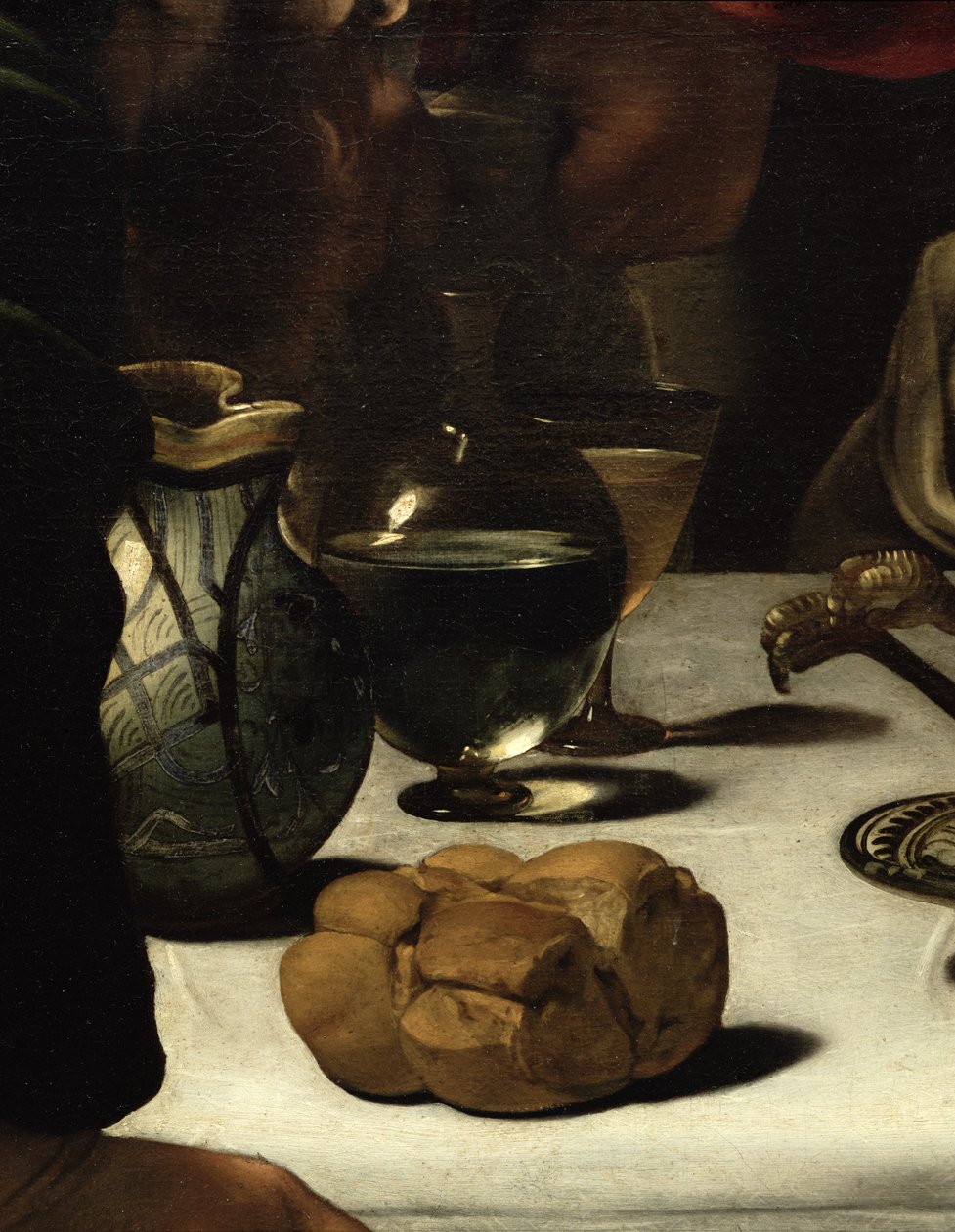 Le Souper à Emmaüs, 1601 (détail) - Michelangelo Merisi Caravaggio