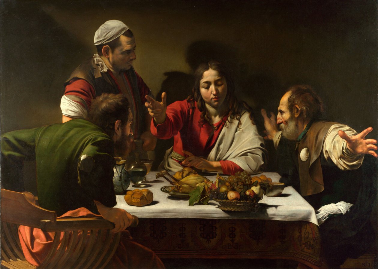 Le souper à Emmaüs, 1601 - Michelangelo Merisi Caravaggio