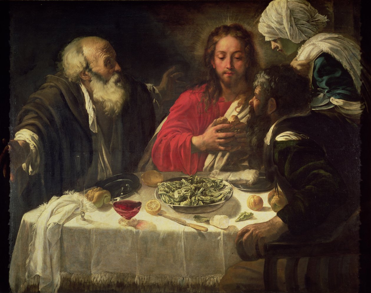Le Souper à Emmaüs, c.1614-21 - Michelangelo Merisi Caravaggio