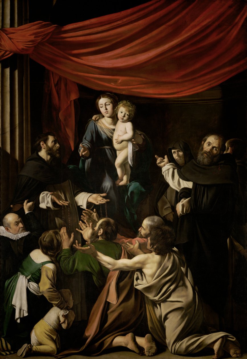 Madone du Rosaire - Michelangelo Merisi Caravaggio
