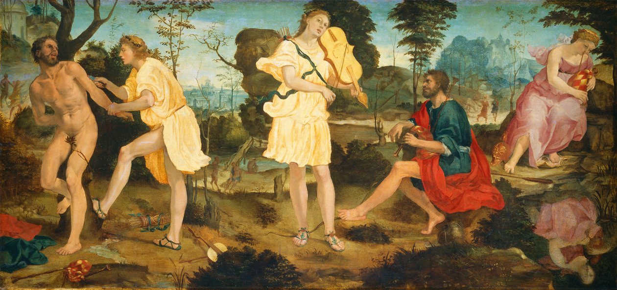Apollon et Marsyas. - Michelangelo Anselmi