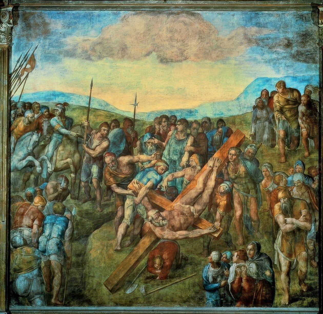 Crucifixion de Pierre - Michelangelo Buonarroti