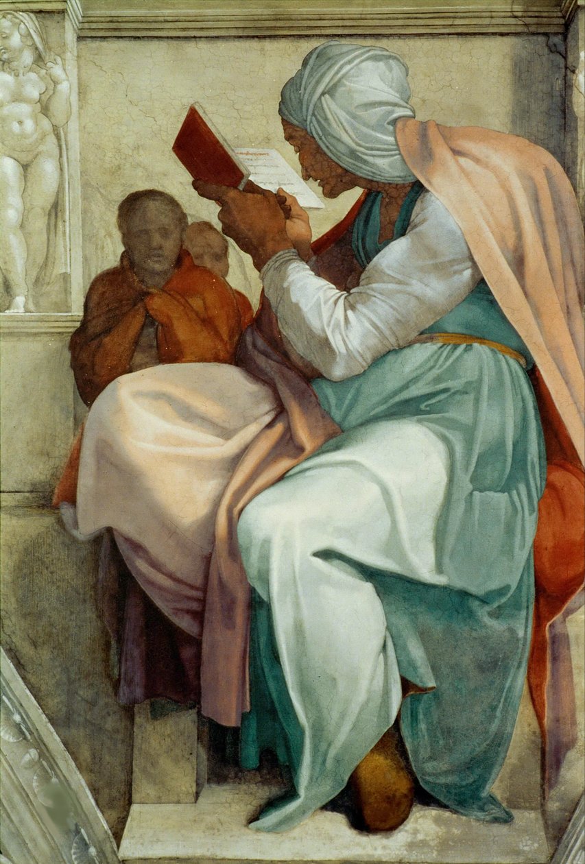 Sibylle persane, plafond de la chapelle Sixtine - Michelangelo Buonarroti
