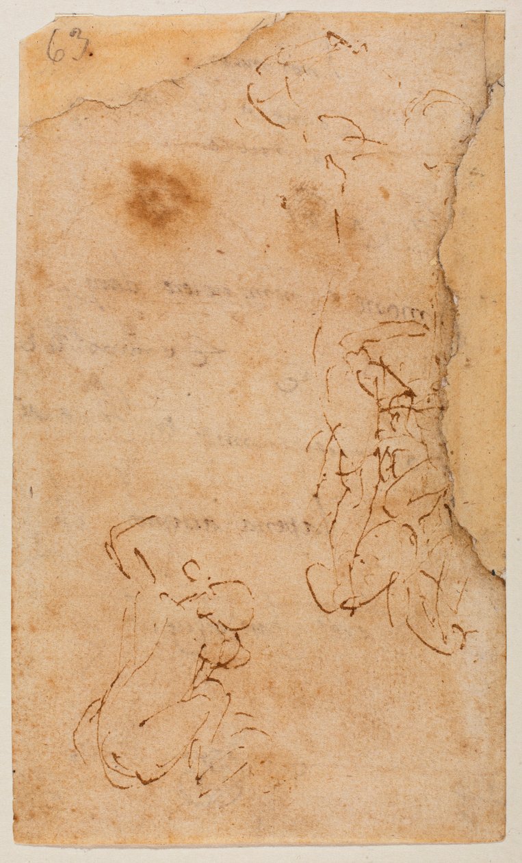 Étude de figures - Michelangelo Buonarroti