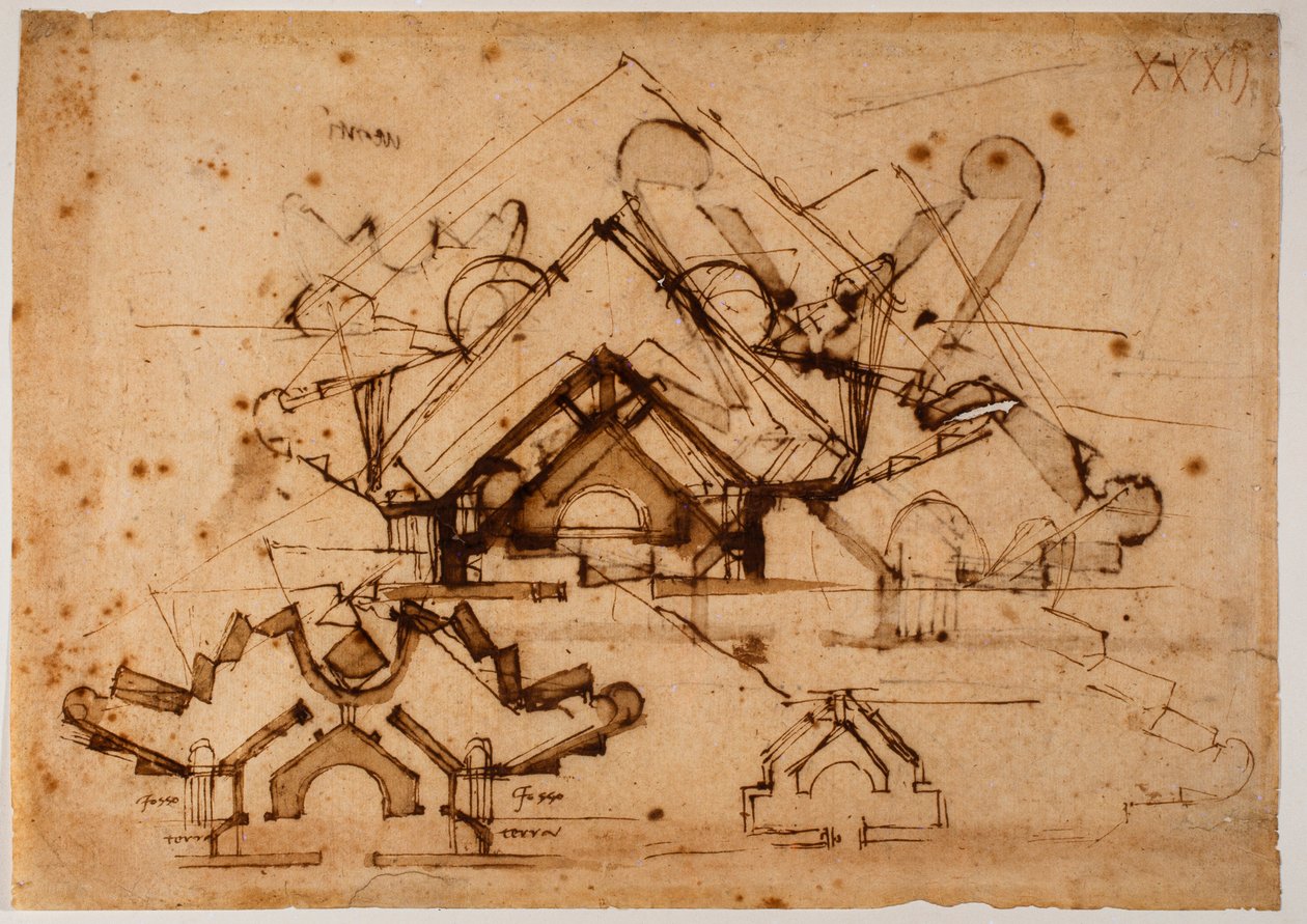 Étude de fortification - Michelangelo Buonarroti