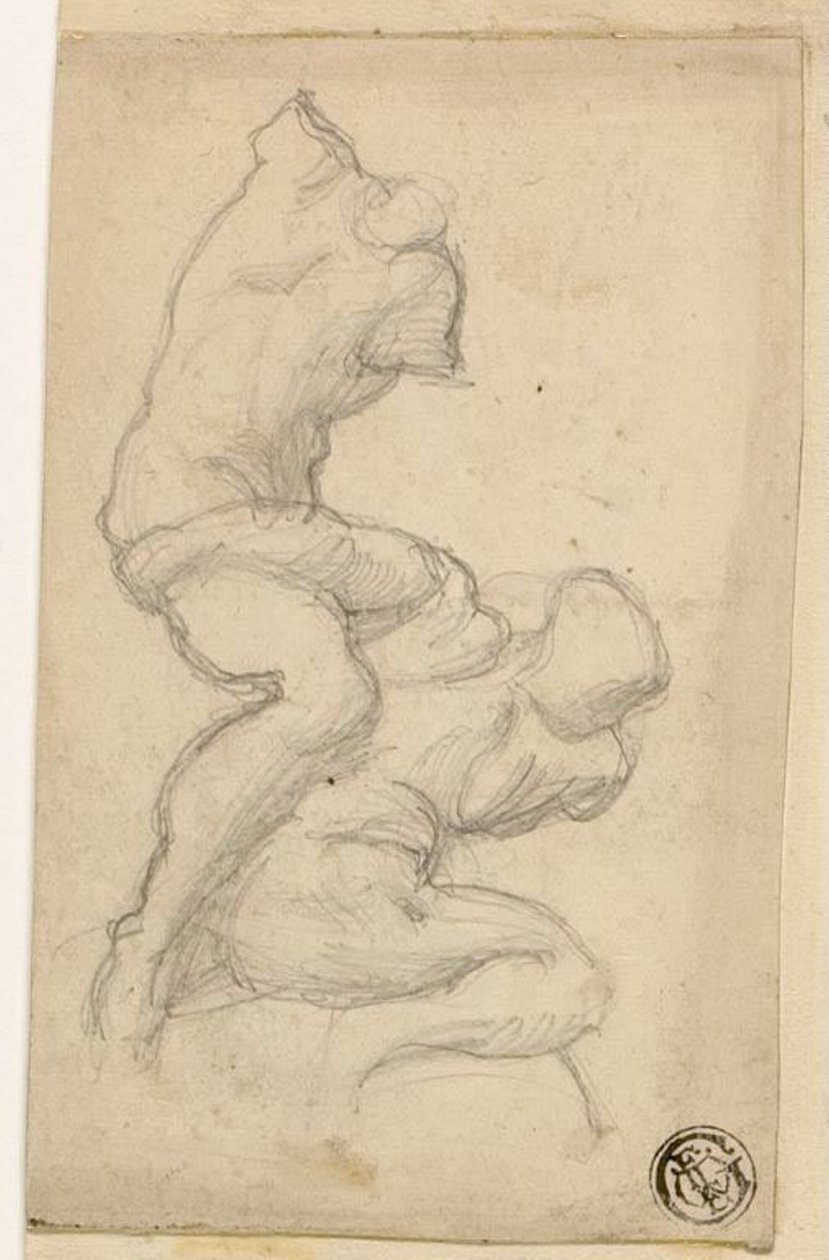 Deux figures en lutte - Michelangelo Buonarroti