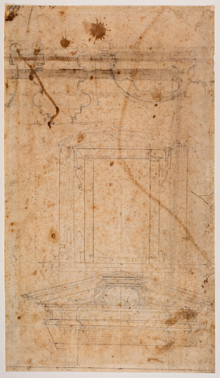 Tombeau mural et plan partiel de l