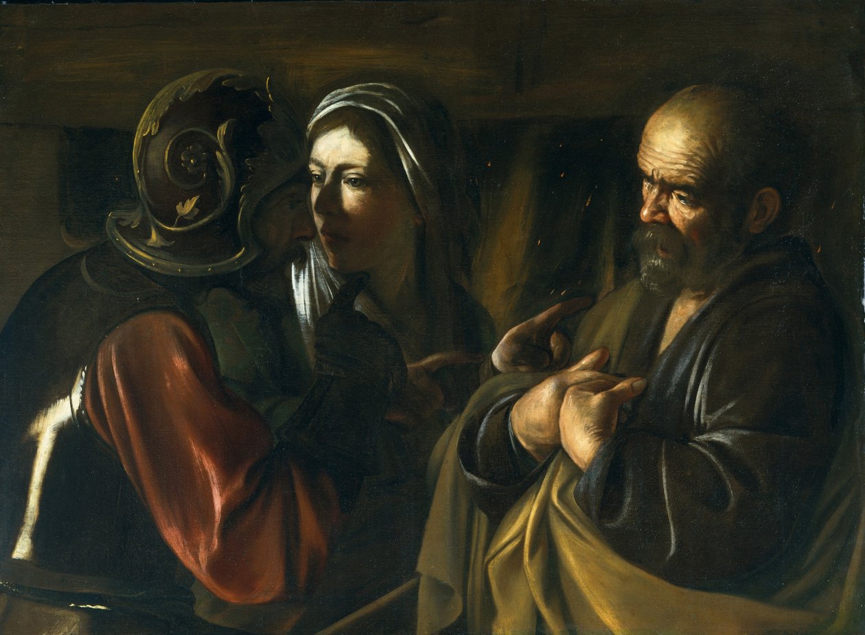 Le reniement de Saint Pierre, 1610 - Michelangelo Merisi Caravaggio