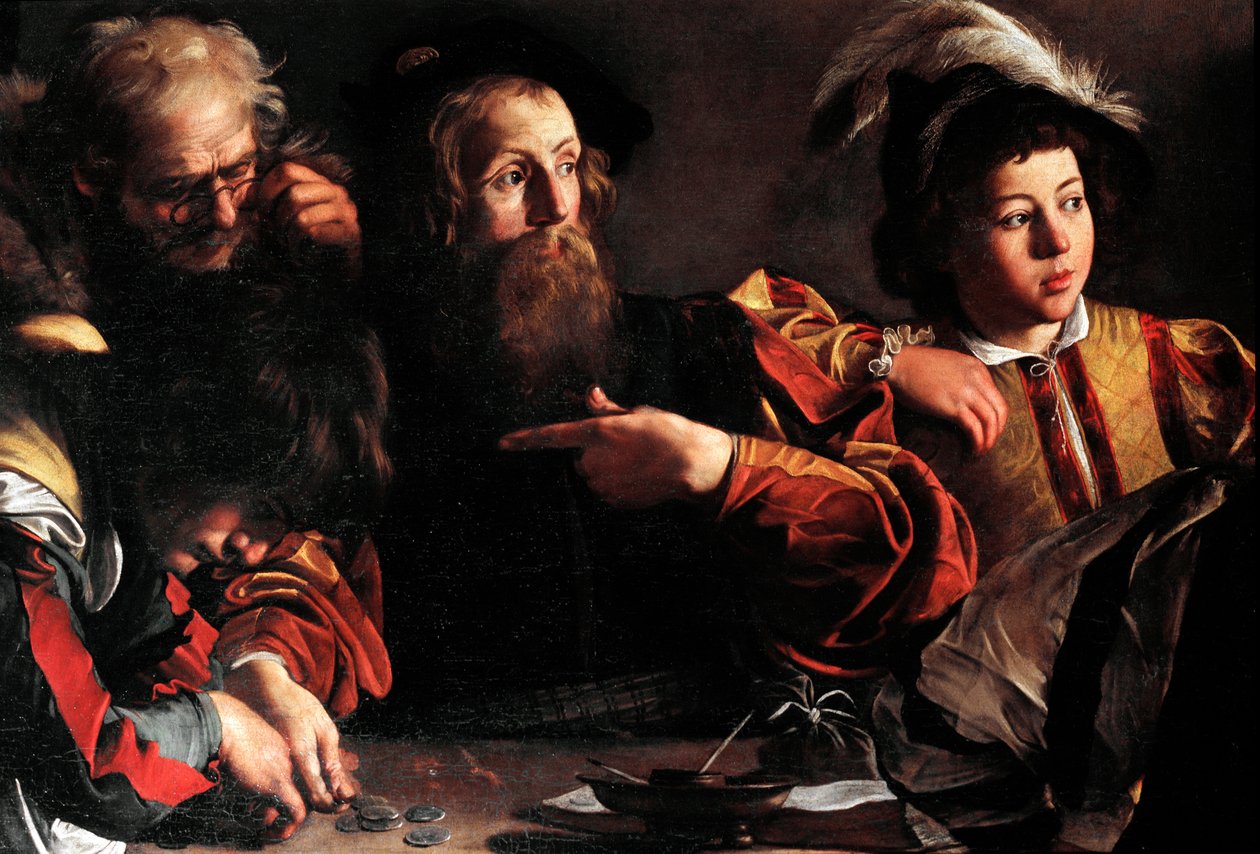 La Vocation de Saint Matthieu - Michelangelo Merisi da Caravaggio