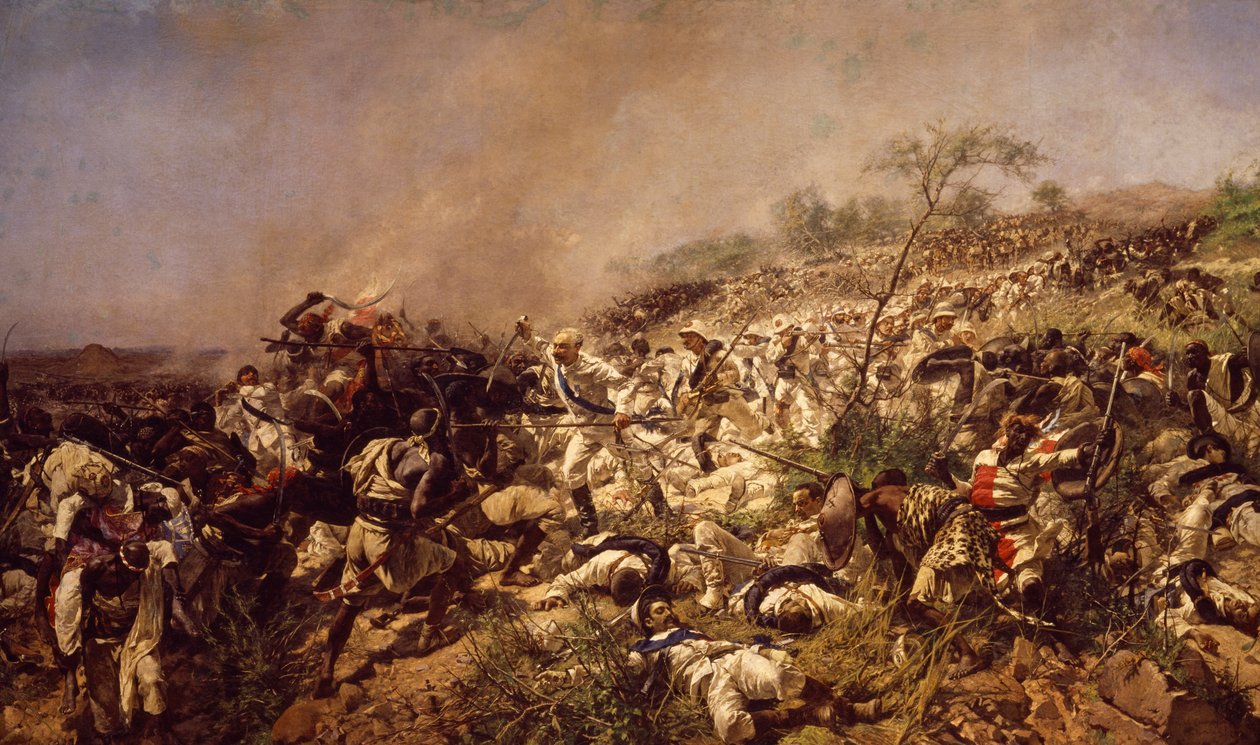 La Bataille de Dogali - Michele Cammarano