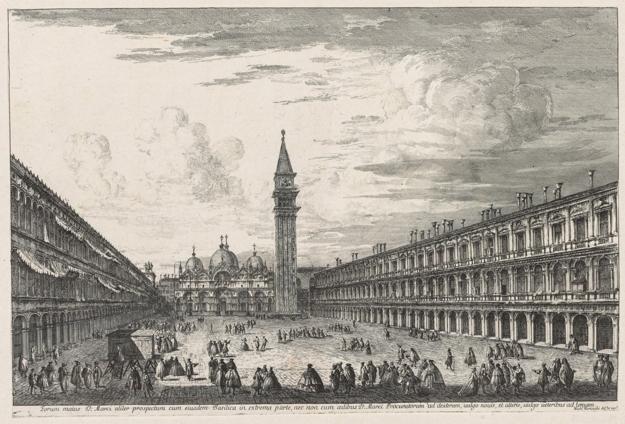 Vues de Venise : Piazzo S. Marco, 1741 - Michele Marieschi