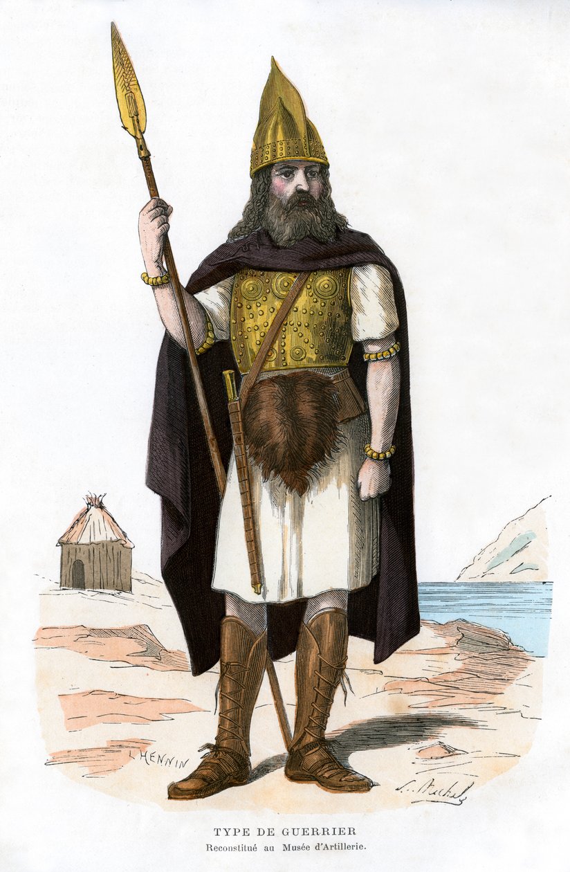 Guerrier, possiblement gaulois ou franc, 1882-1884 - Michelz