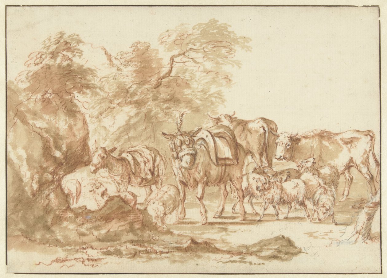 Scène de bétail - Michiel Carree
