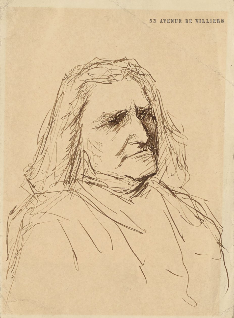 Portrait de Franz Liszt 1811-1886, années 1880 - Mihály Munkácsy