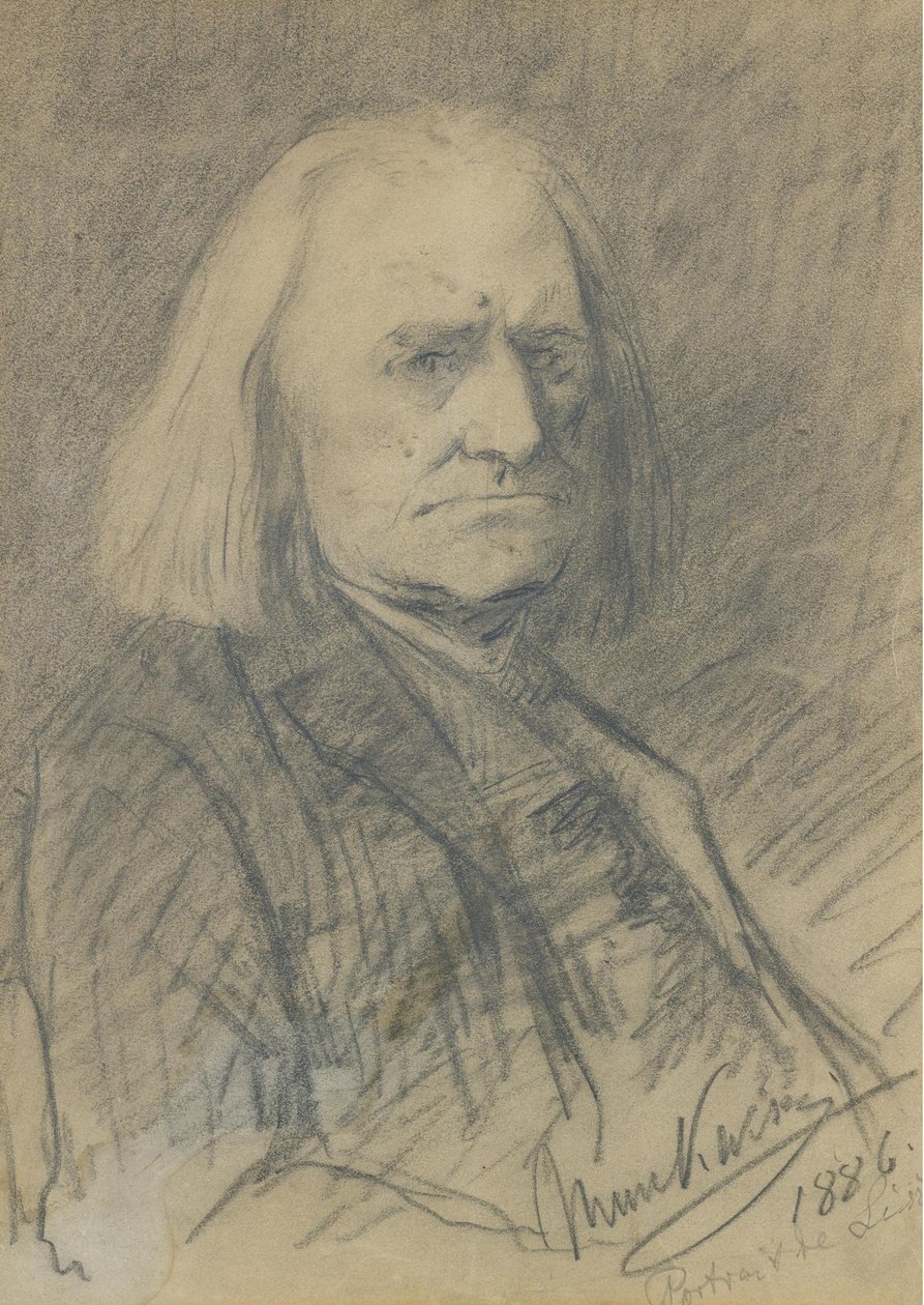 Portrait de Franz Liszt 1811-1886, 1886 - Mihály Munkácsy