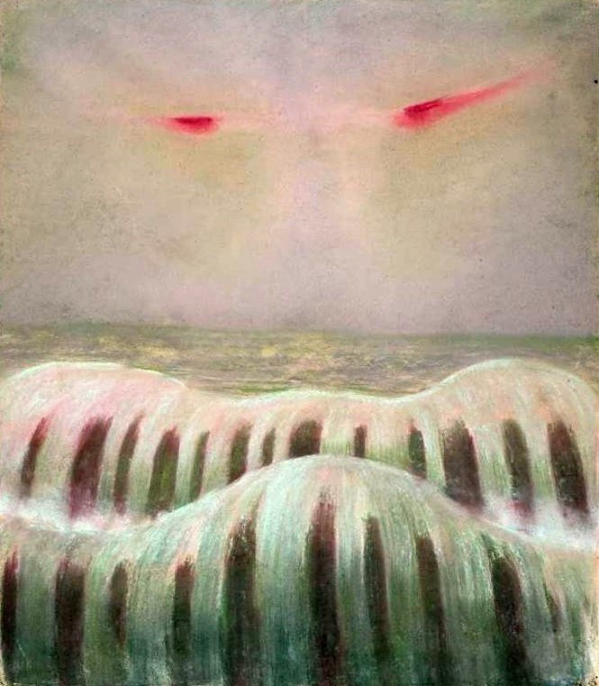 Le Déluge - paysage marin - Mikalojus Konstantinas Čiurlionis
