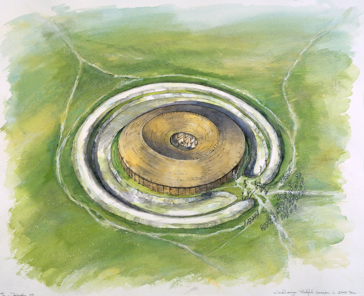 Woodhenge, vers 25e siècle av. J.-C., vers 1990-2010 - Mike Seaforth
