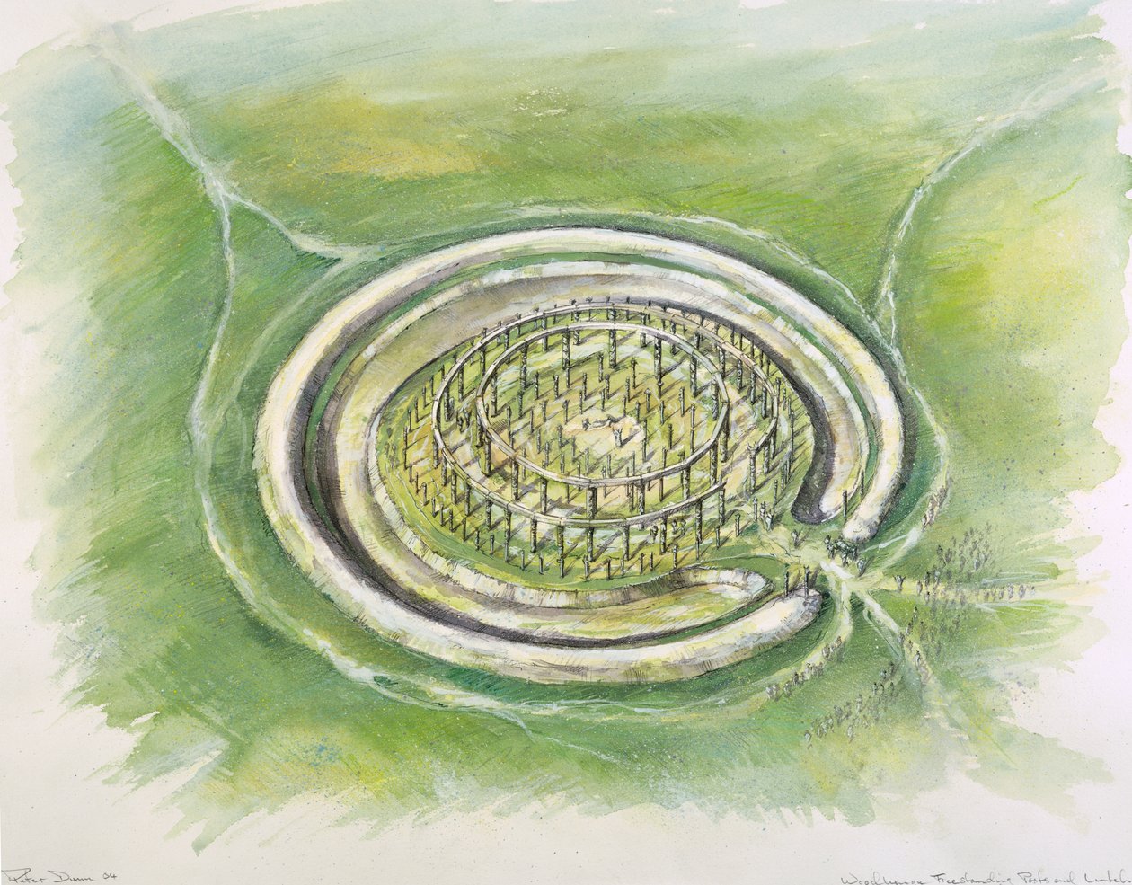 Woodhenge, 25e siècle av. J.-C., vers 1990-2010 - Mike Seaforth