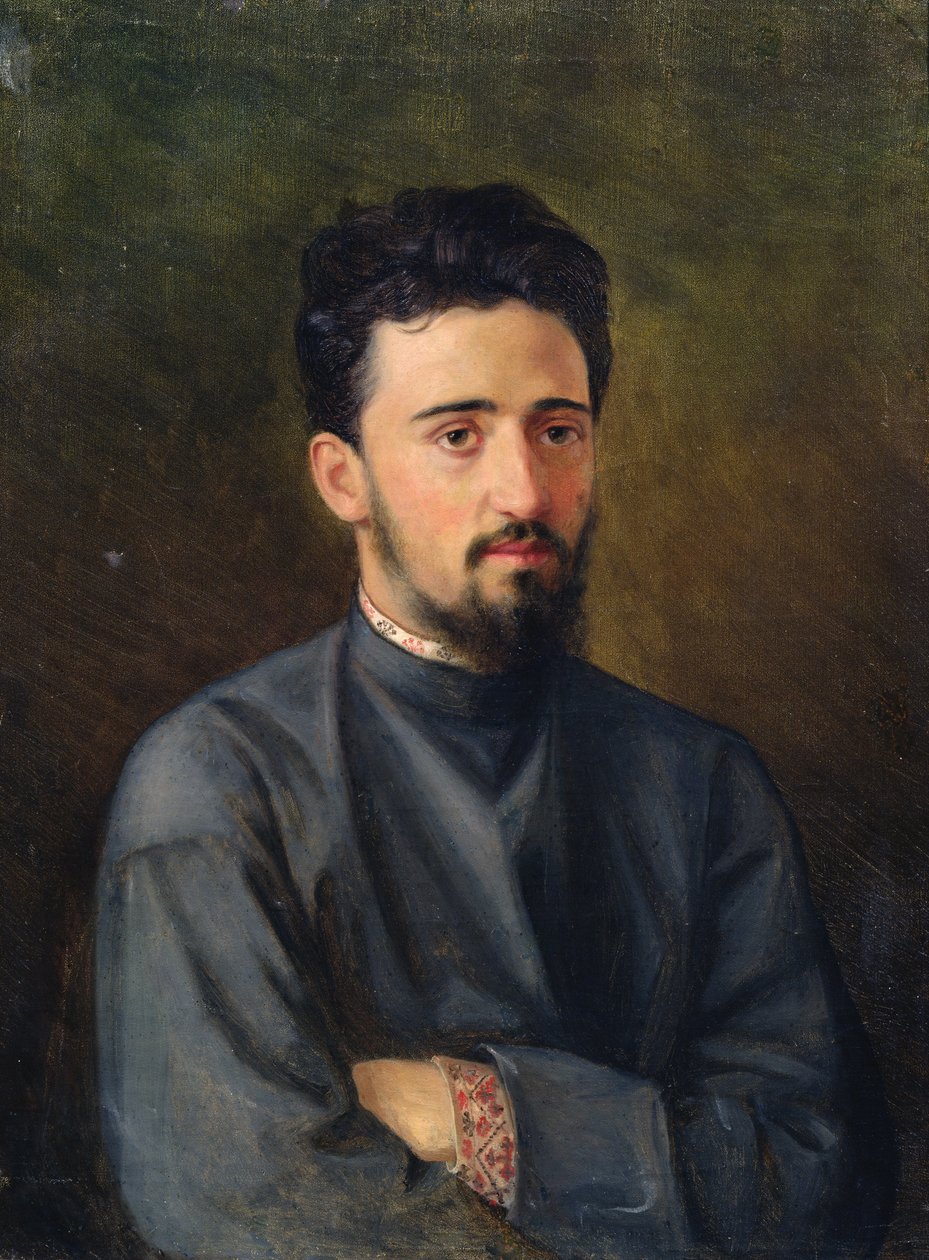 Portrait de Vsevolod M. Garshin, 1878 - Mikhail Georgievich Malyshev