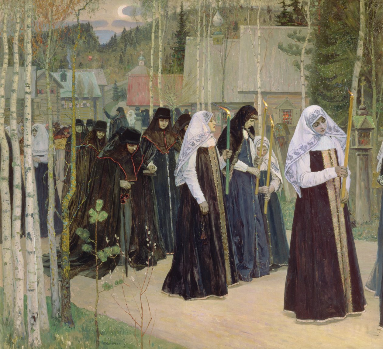 La prise du voile, 1898 - Mikhail Vasilievich Nesterov