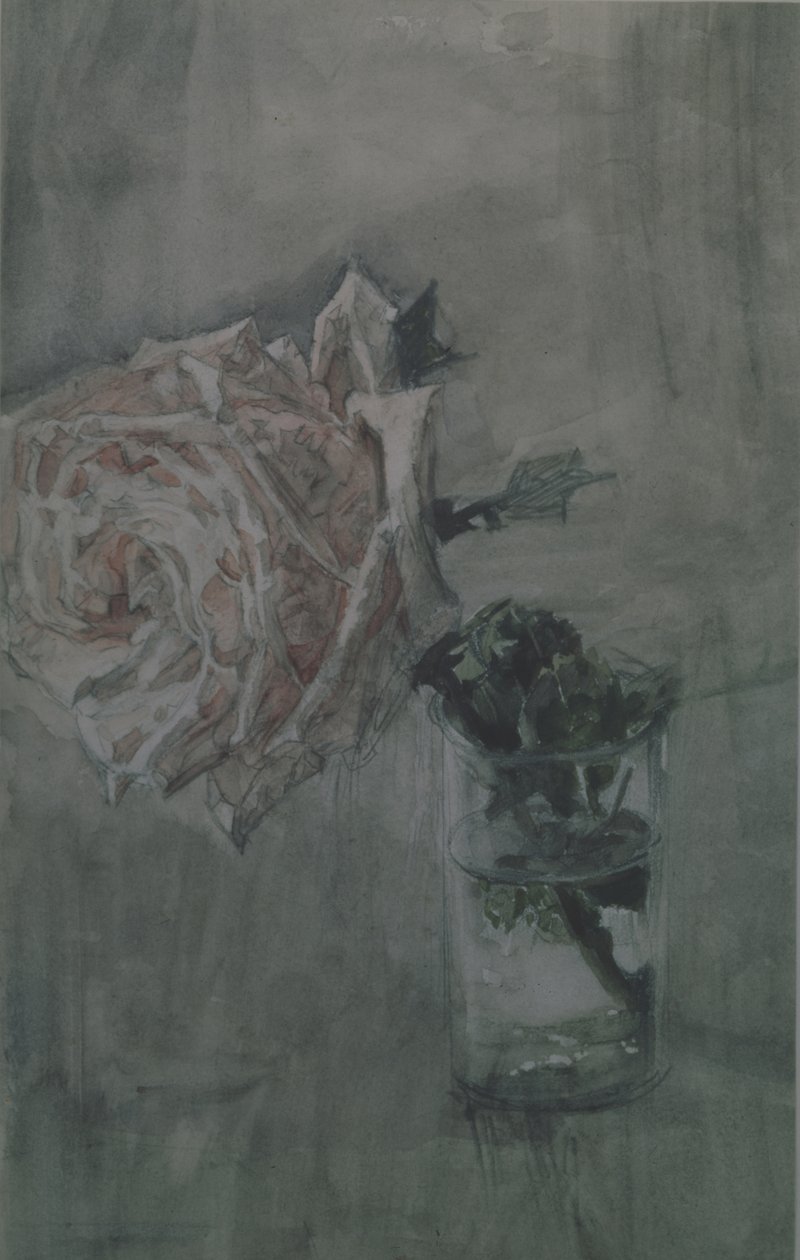 Une rose - Mikhail Aleksandrovich Vrubel